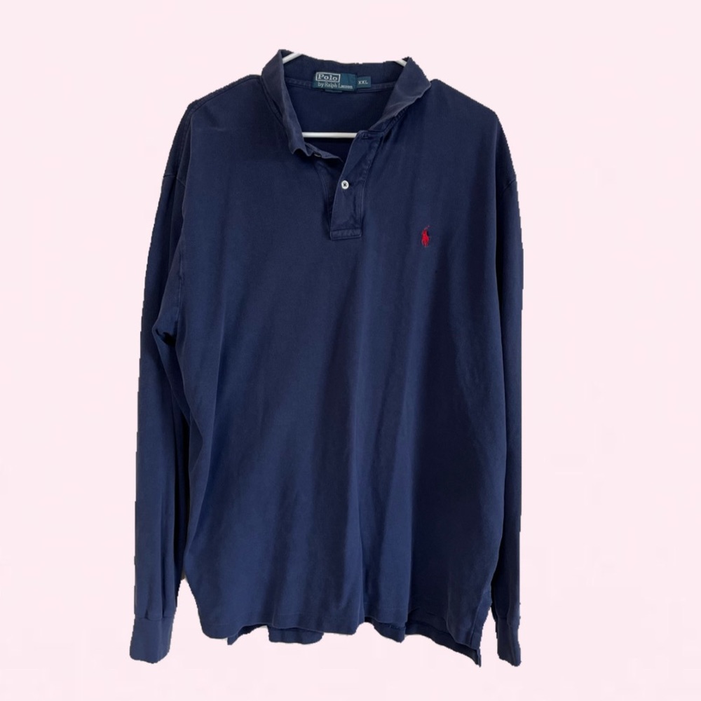 Vintage polo by Ralph Loren long sleeve collared polo shirt